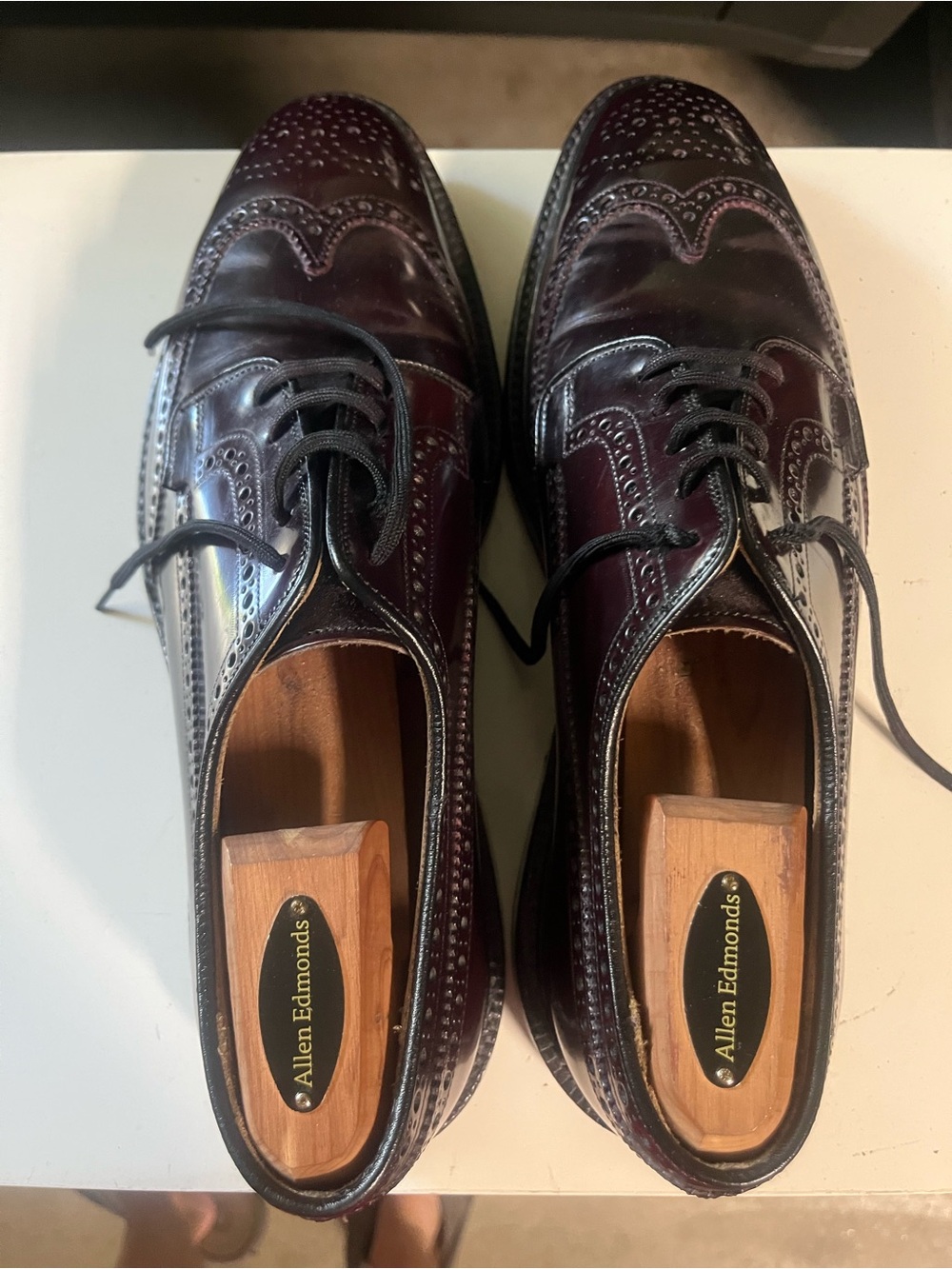 Church's Burgundy Full Brogue Leather Oxfords